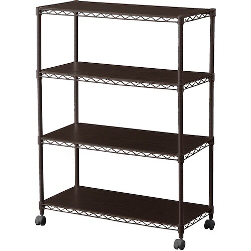 IRIS 522769 カラーメタルラック ウッド