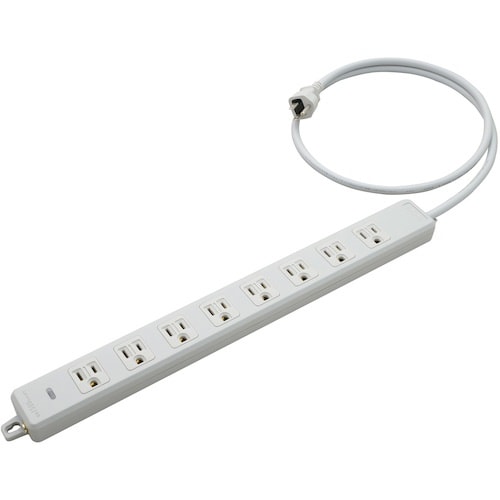 明工 横形OA用接地タップ8コ口 ランプ、マグネッ