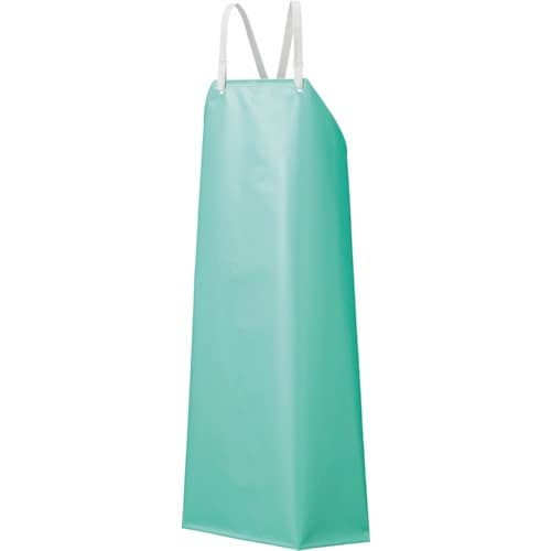 船橋 ウレタンシームレスエプロン 胸 グリーン S