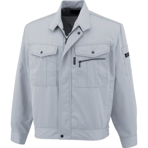 CHUSAN 長袖ブルゾン シルバー 3L