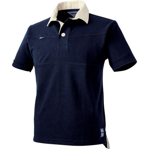 CHUSAN 半袖ラガーシャツコンL