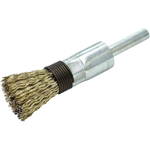 クロダブラシ 筒型 真鍮メッキ鋼線 15x6 スプ