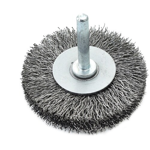 クロダブラシ 軸付ホイル 硬鋼線0.3 100x