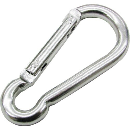 水本 アルミスナップフックBE型 シルバー 線径5