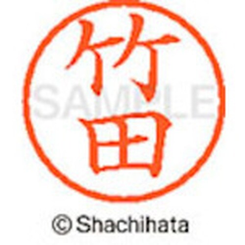 シヤチハタ ネーム6 既製 竹田