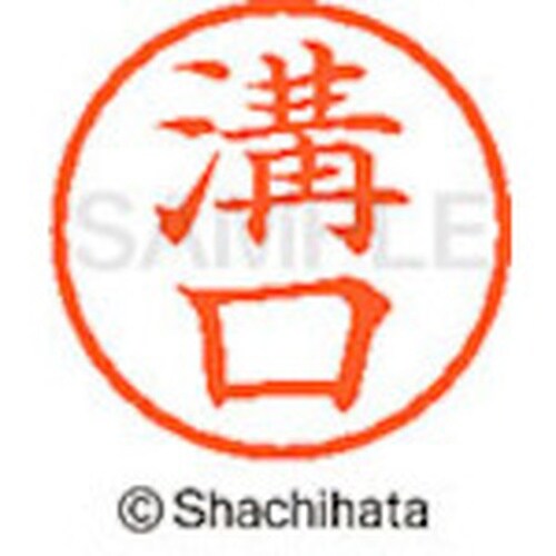 シヤチハタ ネーム6 既製 溝口