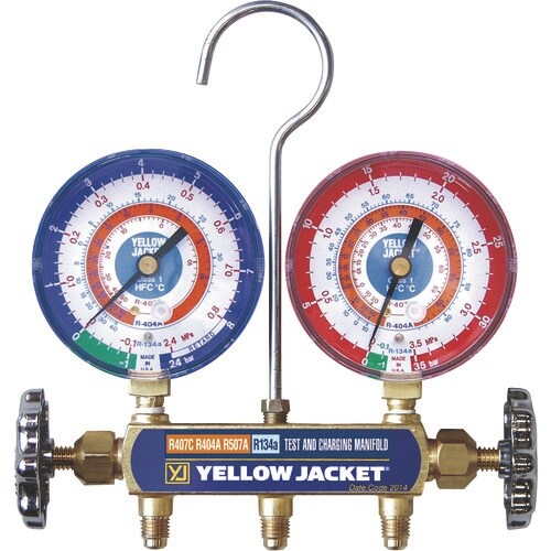 イエロージャケット R407C等用マニホールド本体