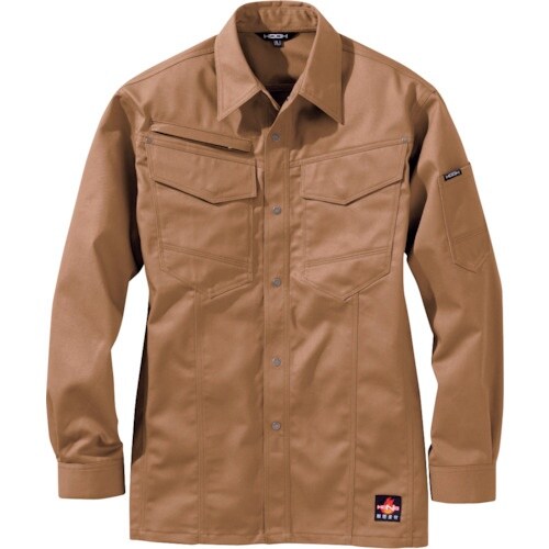 HOOH 難燃シャツ 4L キャメル