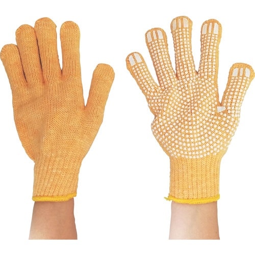 丸和ケミカル パステルカラーすべり止め手袋 イエロ