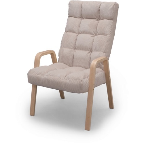 IRIS 573495 ウッドアームチェア ベージ