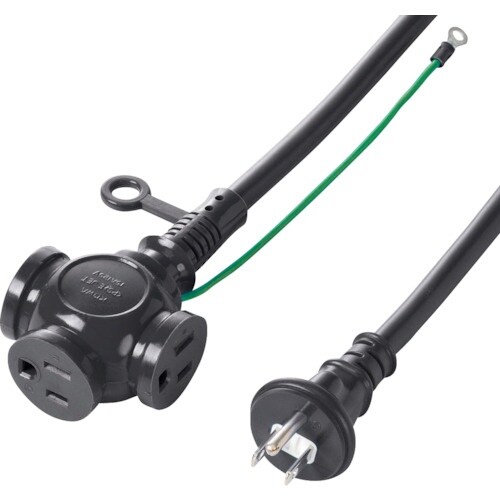SANWA 電源延長コード(3分岐・3P)