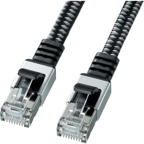 SANWA カテゴリ6AメッシュフラットLANケー