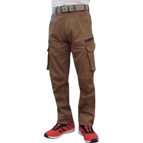 TEAGLES ストレッチカーゴパンツ カーキ 7