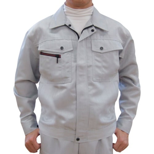 TEAGLES シャドーストライプブルゾン シルバ