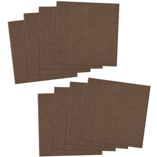 サンコー 撥水タイルマット 8枚入 ブラウン