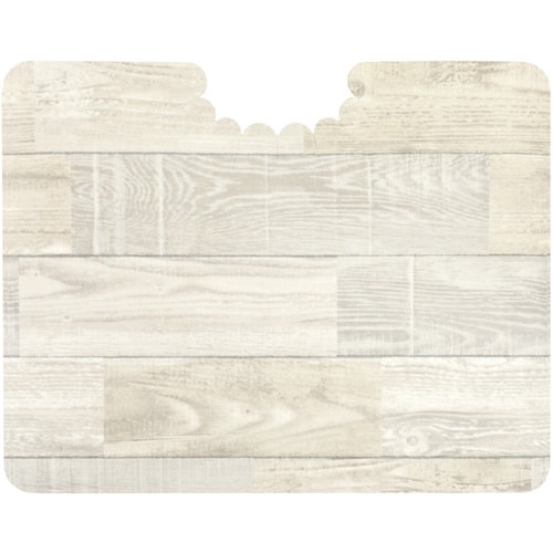 サンコー 拭けるフロアトイレマットウッドショート