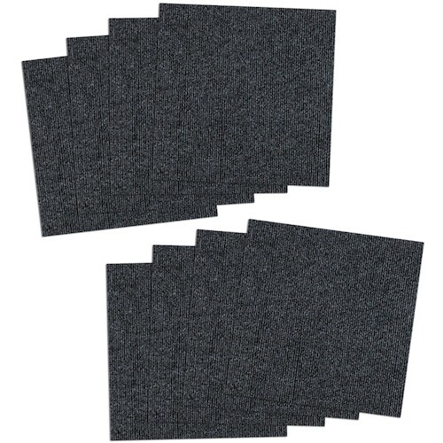 サンコー 撥水タイルマット 8枚入 ダークグレー