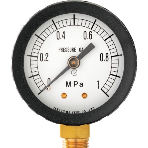 高島 プラスチック圧力計(A枠立型・φ50) 圧力