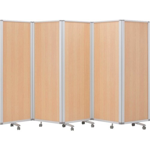 COMAI 5連スクリーン木目ナチュラル W300