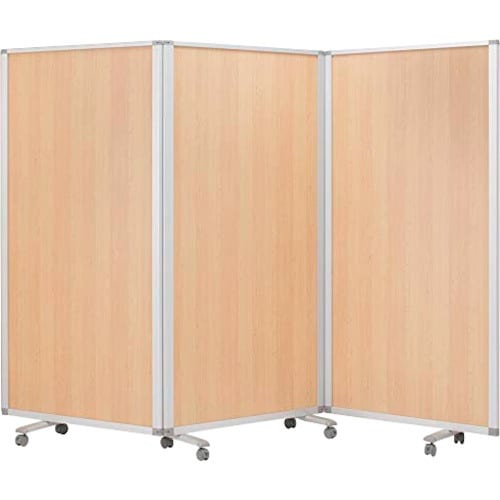 COMAI 3連スクリーン木目ナチュラルワイド W