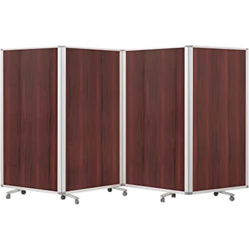 COMAI 4連スクリーン木目ダークワイド W36