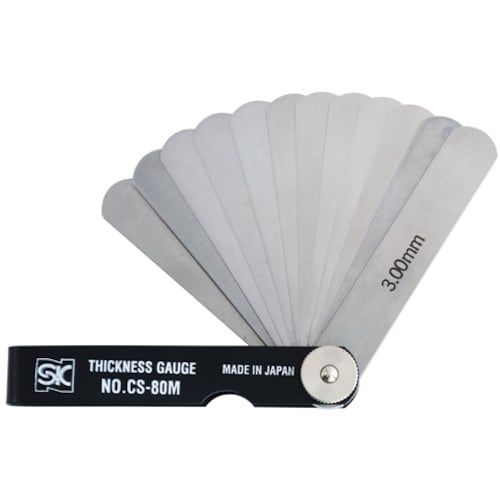 SK スキマゲージ シクネスゲージ 80M カラー