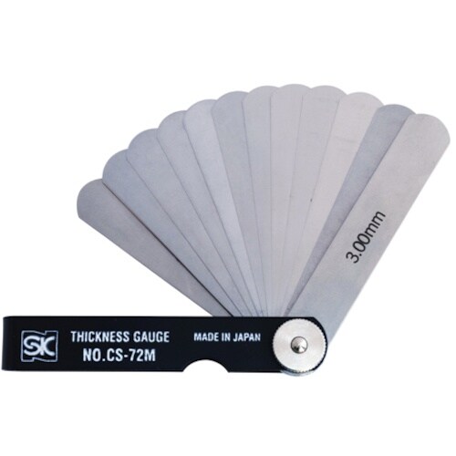 SK スキマゲージ シクネスゲージ 72M カラー