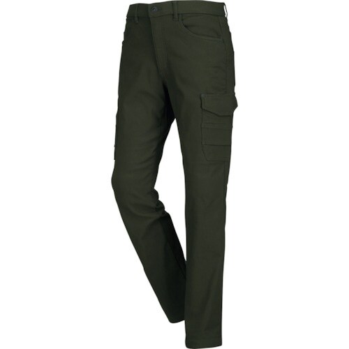 カジメイク 激ラクストレッチ防寒パンツ ダークグリ