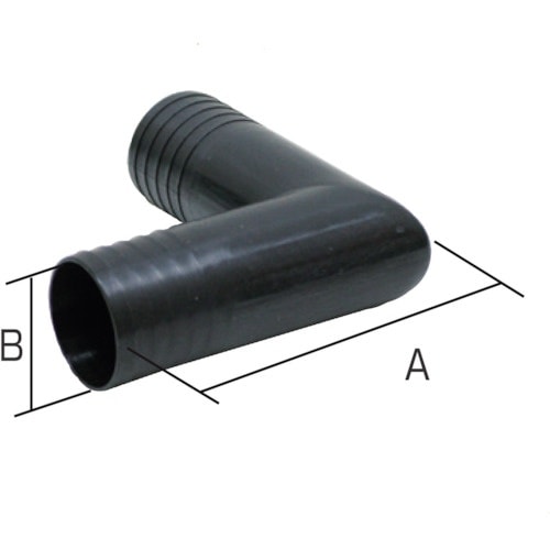 IWA 樹脂(PP)製 配管継手 L型ホースニップ