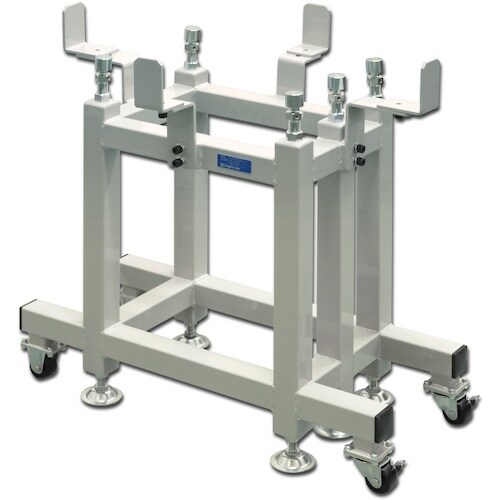 SK 石定盤架台 キャスター付 1000x1000