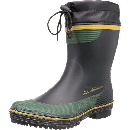 ALLEXONS ショートカラーワークブーツ ブラ