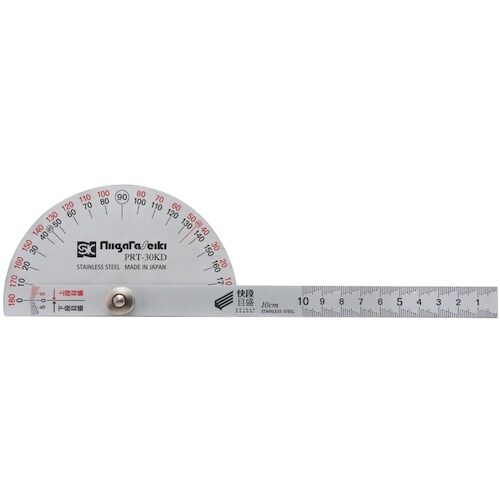 SK プロトラクター 快段目盛 No.30 シルバ