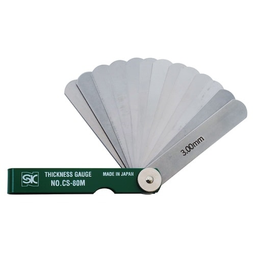 SK スキマゲージ シクネスゲージ 80M カラー