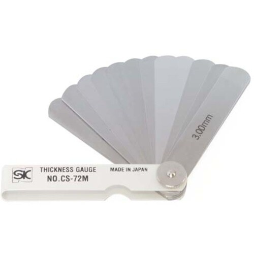 SK スキマゲージ シクネスゲージ 72M カラー