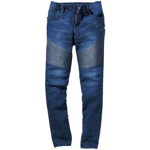 VILEA デニム蛇腹パンツ 5L インディゴ