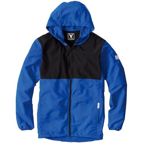 VILEA バイカラージップパーカー M ロイヤル