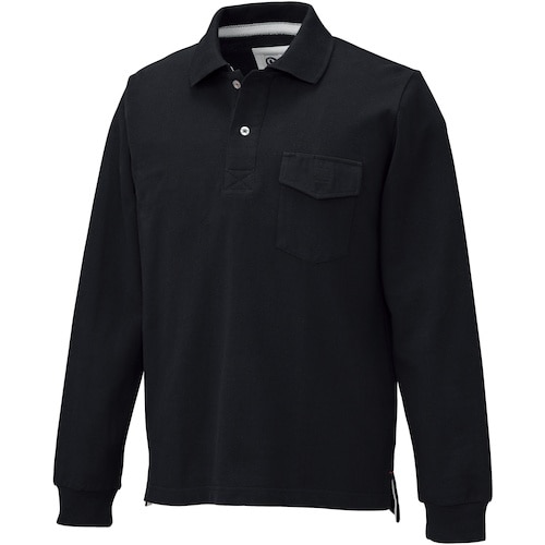 クロダルマ 長袖ポロシャツ ブラック L