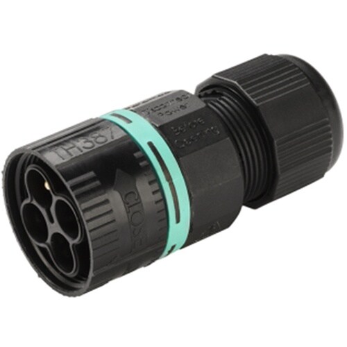 タカチ パネルマウント防水中継コネクタ