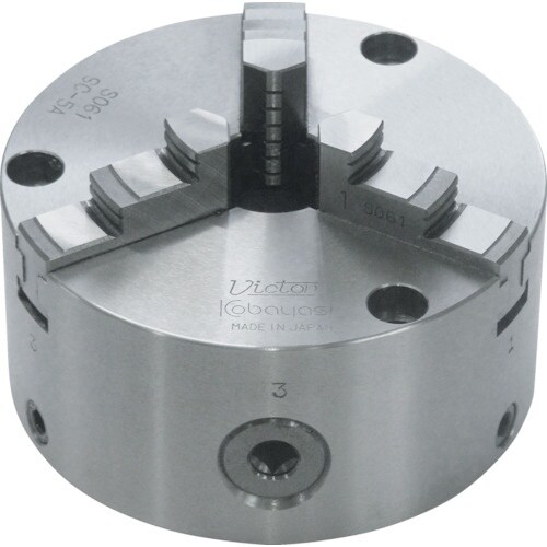 Victor 芯振れ調整型3ツ爪スクロールチャック