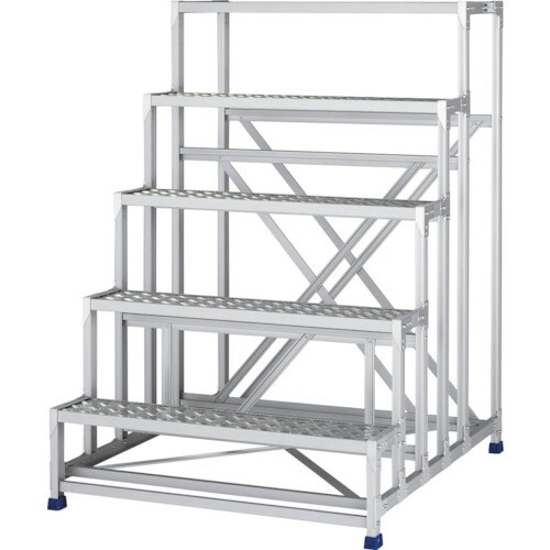 アルインコ 作業台(天板縞板タイプ)5段