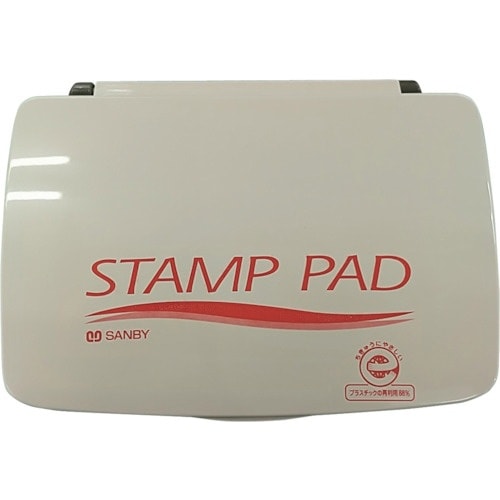 SANBY サンビー顔料系スタンプ台 中型 赤