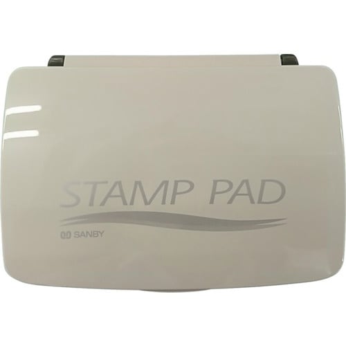 SANBY サンビー顔料系スタンプ台 中型 銀