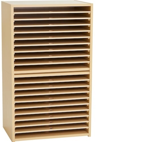 COMAI 画用紙整理棚20段(10段×2)