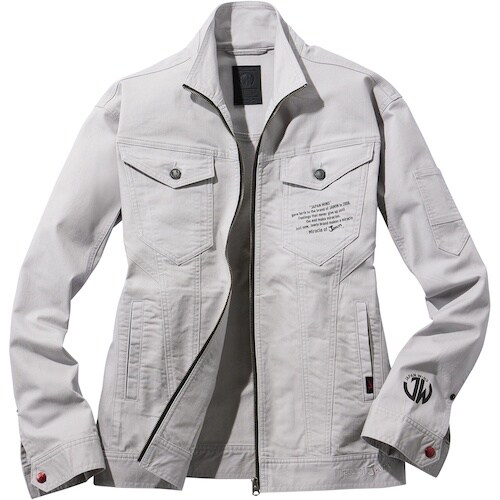 自重堂 ジャンパー ライトグレ− L