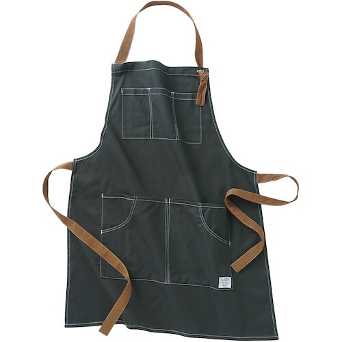 クロダルマ エプロン チャコールグレー フリーサイ