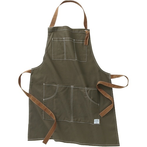 クロダルマ エプロン ダークグリーン フリーサイズ