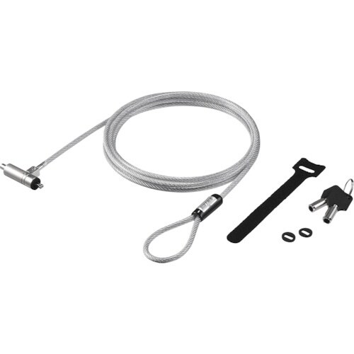 BUFFALO シリンダー錠タイプワイヤーロック