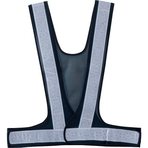 岡潮 夏用穴あきサマーベスト 紺×白