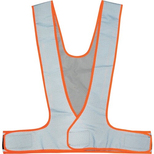 岡潮 超軽量!総反射メッシュ安全ベスト 蛍光オレン
