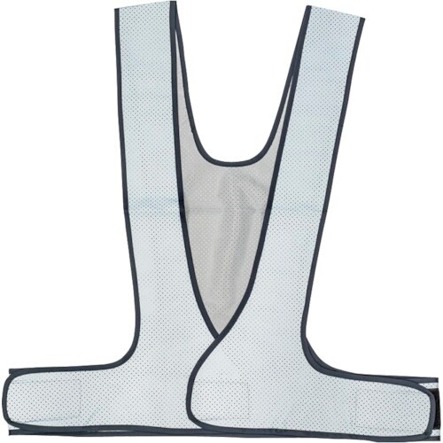 岡潮 超軽量!総反射メッシュ安全ベスト 紺×銀メッ